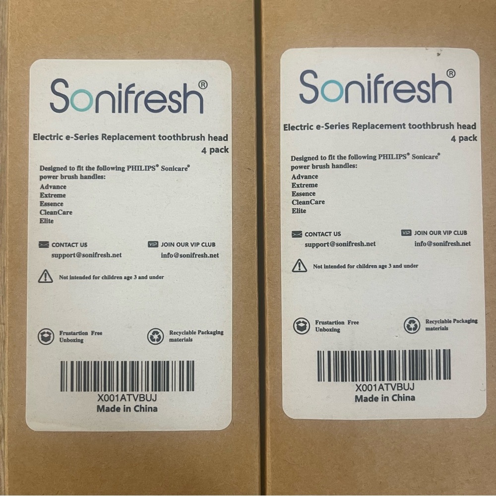 SONIFRESH Phillips Sonicare Toothbrush Replacement head - 6 ct